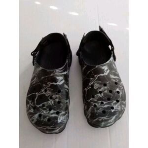 Marble Print Clogs Comfort Slip On‎ Sandals Shoes Casual Black Size Unknown